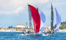 Top 3 of the final race - Nefeli, Pure and Foxydry - Melges 24 European Sailing Series 2024 - Portoroz, Slovenia