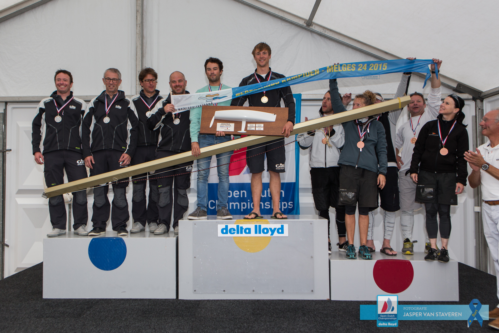 Melges 24 Top 3 teams of the Dutch Open Championships - photo Jasper van Stavere