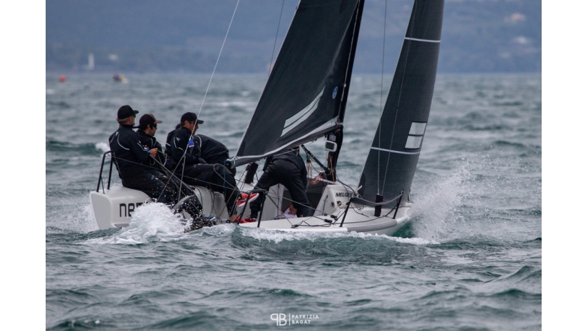 Peter Karrie's Nefeli, from Germany, who sailed a good race for third to secure the win of the regatta - the final event of the 2020 Melges 24 European Sailing Series