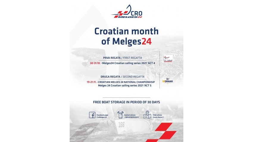 Month of Melges 24 events in Croatia - 2021