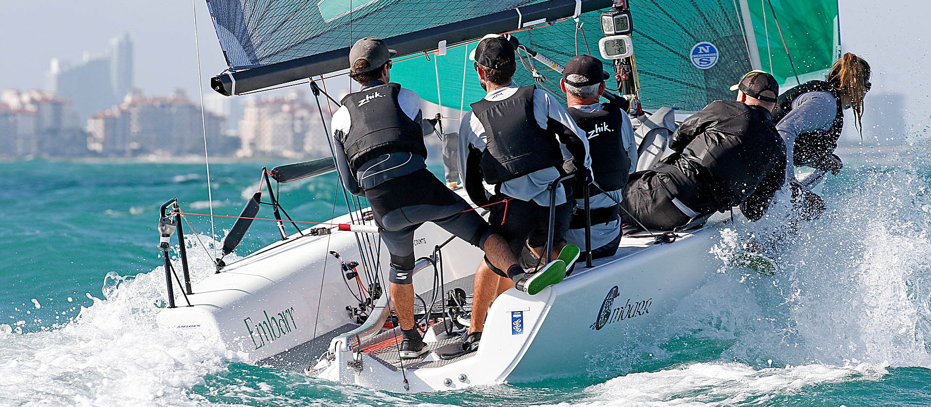 Embarr IRL829 of Conor Clarke - 2016 Melges 24 World Champion at the World Championship in Miami, USA