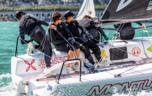 Arkanoe by Montura ITA809 of Sergio Caramel with Karlo Hmeljak calling the tactics - Melges 24 European Sailing Series 2021 Event 3 - Riva del Garda, Italy