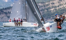Michael Schineis and his team on Pure AUT716 - Melges 24 European Sailing Series 2021 - Riva del Garda