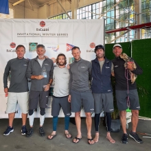 Michael Goldfarb's War Canoe USA825 with Jonny Goldsberry, Morten Henriksen, Matteo Ramian and Emory Williams - 2nd Melges 24 at the Bacardi Winter Series 2021-2022 - Event 2 - Miami, FL