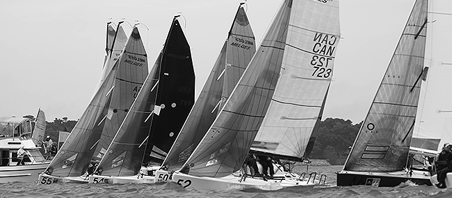 US Melges 24 B&W