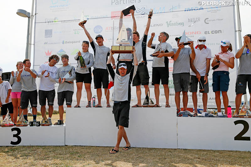 Top 3 teams of the Melges 24 World Championship 2015 © Pierrick Contin/IM24CA