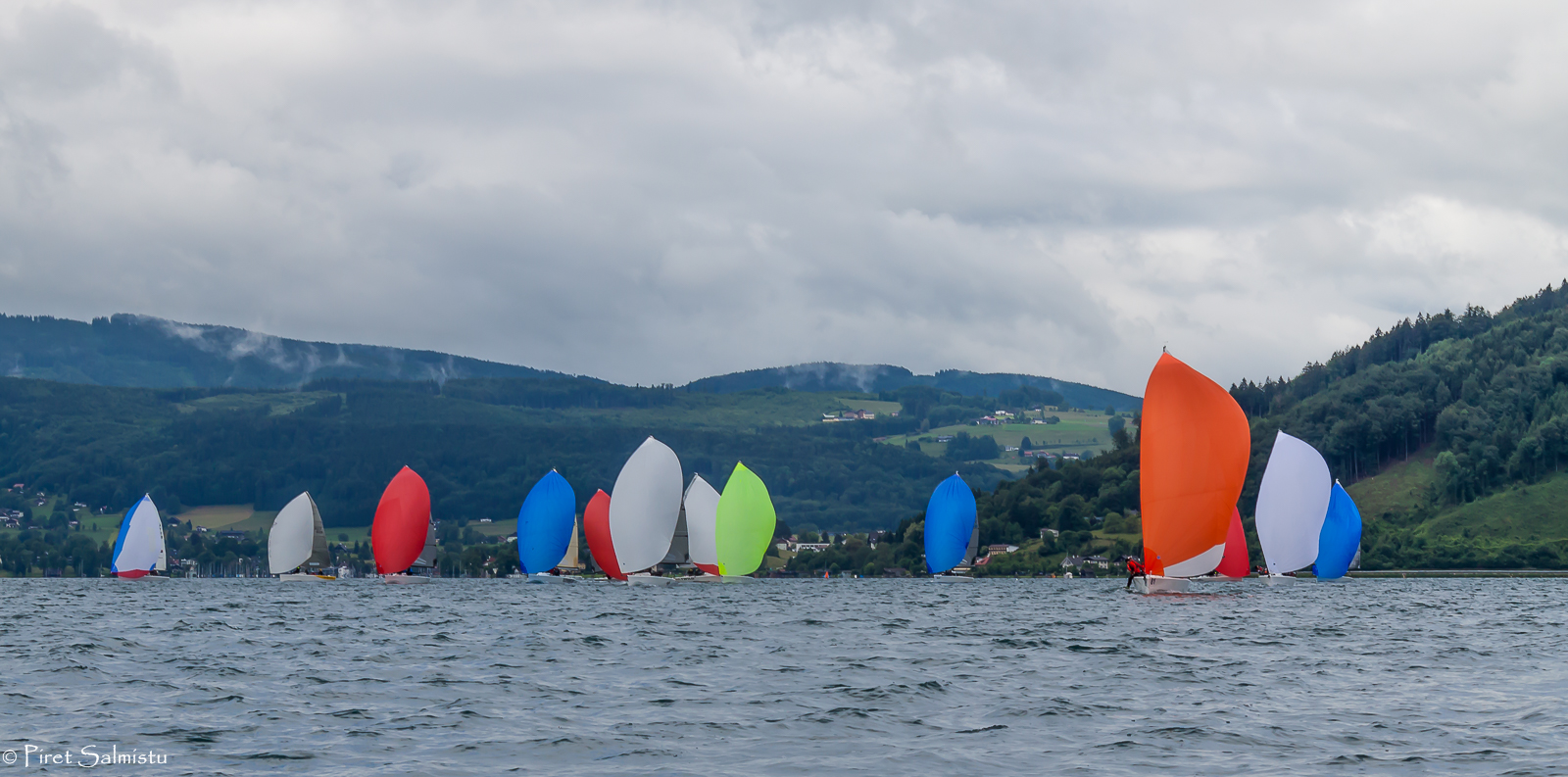 Melges 24 fleet on Lake Attersee 2016