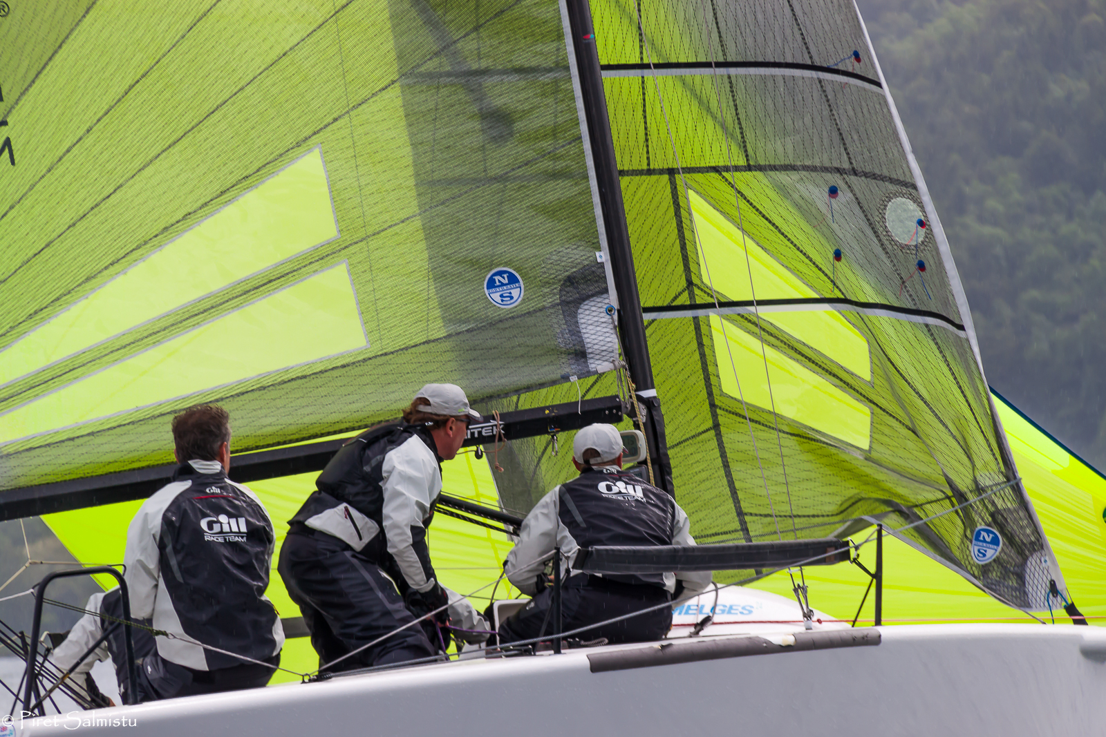 Miles Quinton's Gill Race Team GBR694 on Lake Attersee, June 2016 - photo Piret 