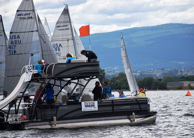 Race committee boat- Photo © Andy McGregor