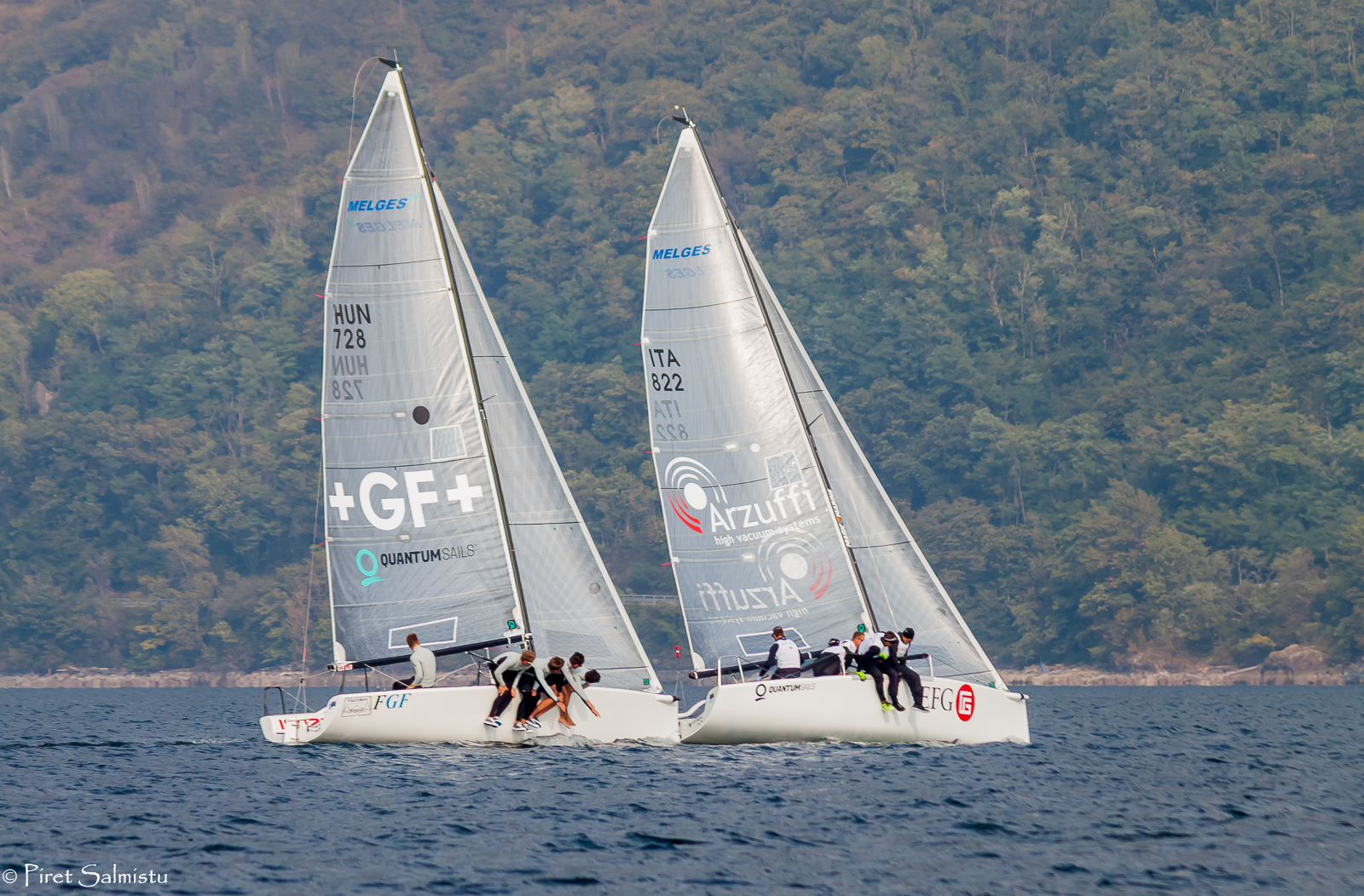 EFG with Carlo Fracassoli in helm and FGF Sailing Team with Robert Bakoczy