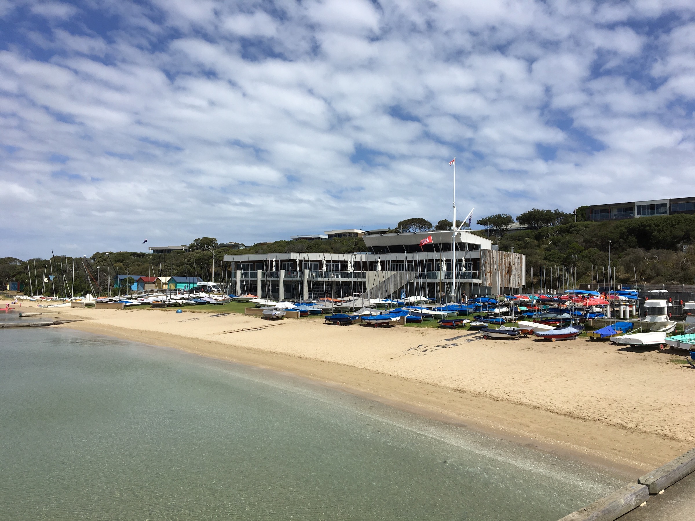 The Blairgowrie Yacht Squadron clubhouse