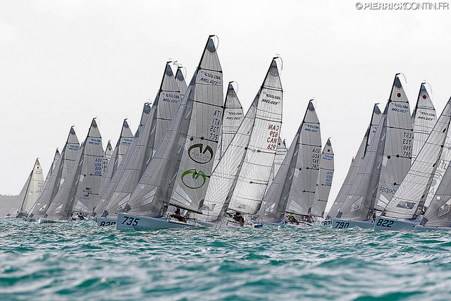 Melges 24 fleet in Miami Worlds 2016