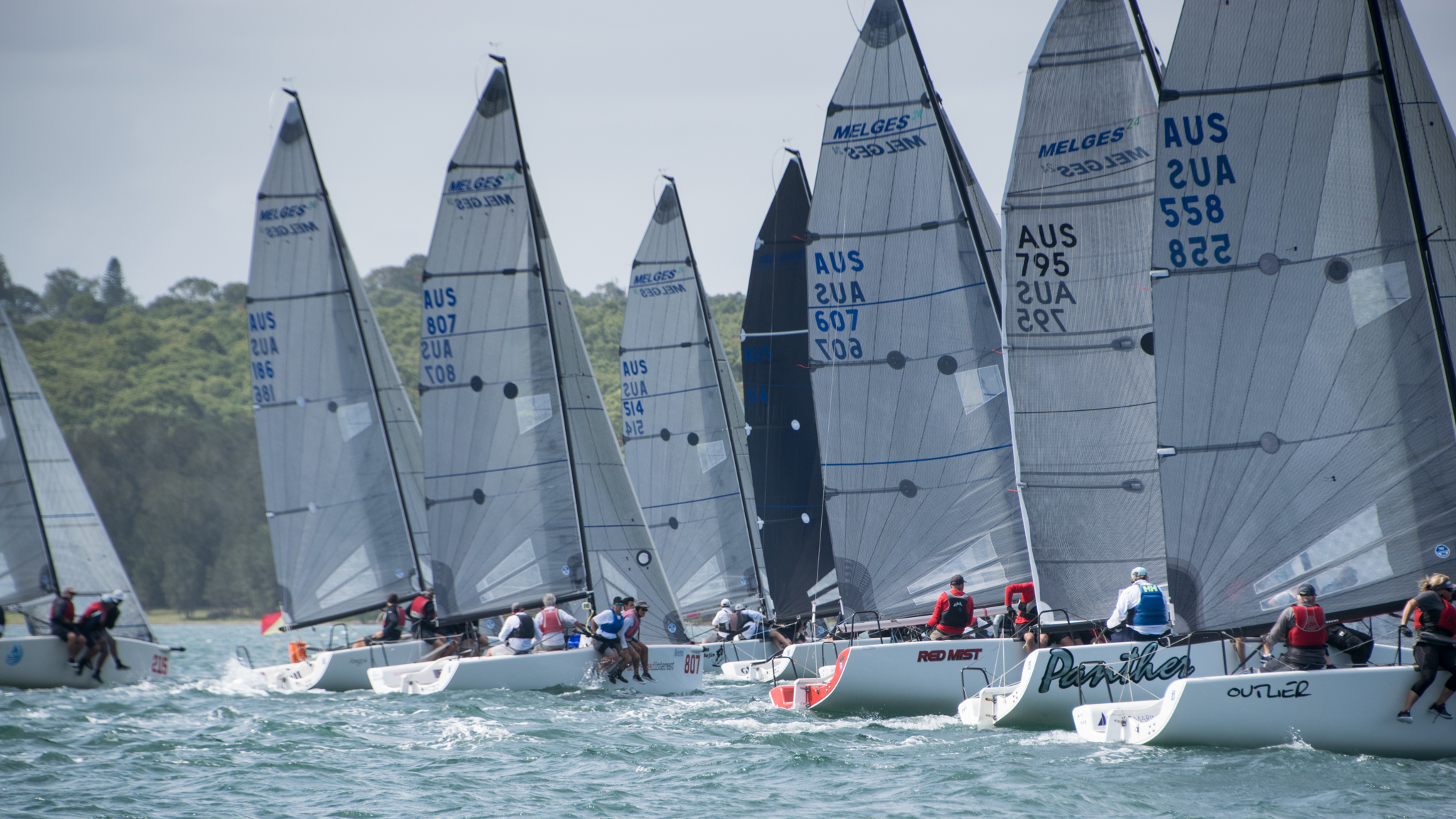 Melges 24 fleet in Australia