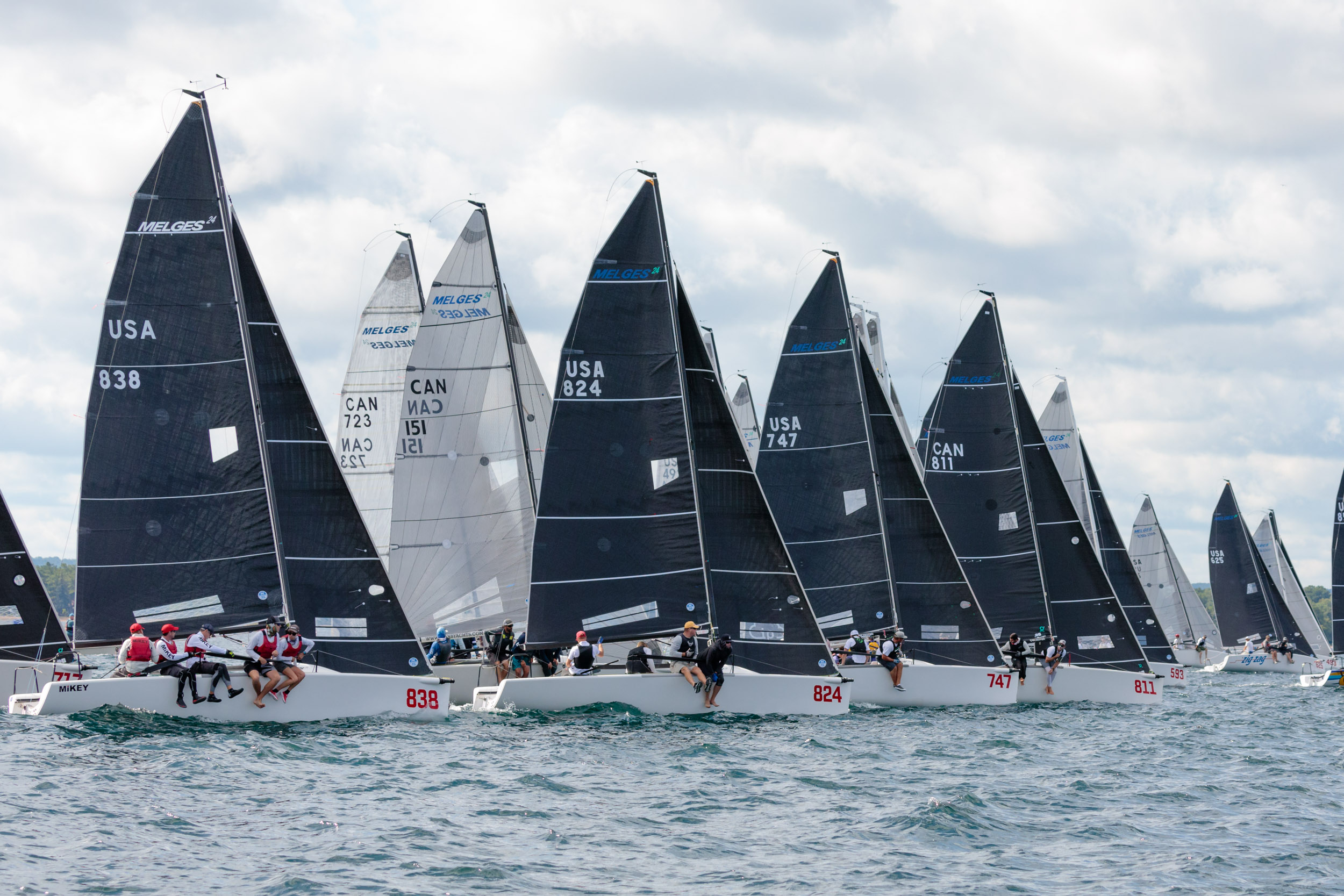 Zingara CAN811 with Melges 24 fleet