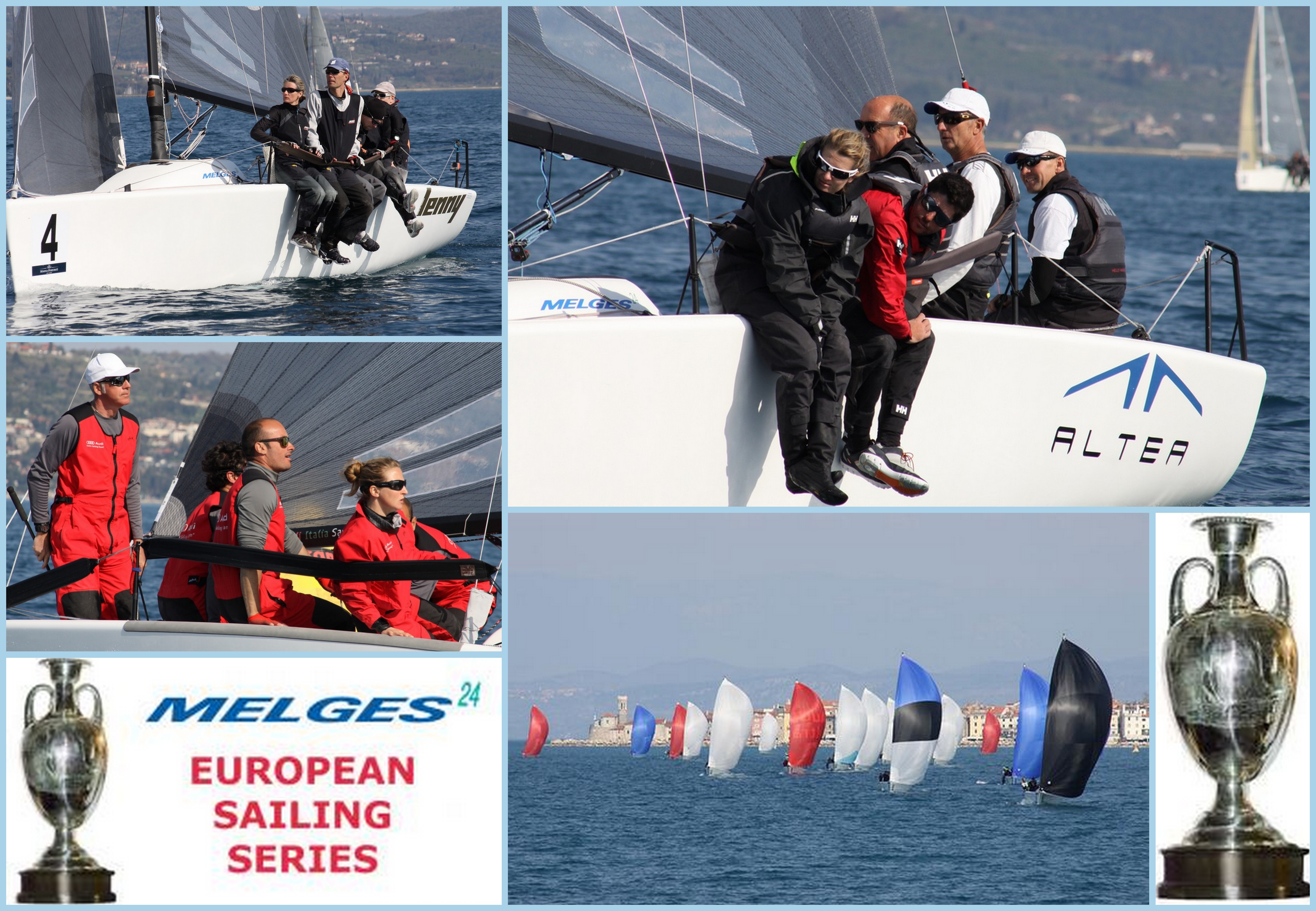 Winners of the Melges 24 European Sialing Series event in Portoroz