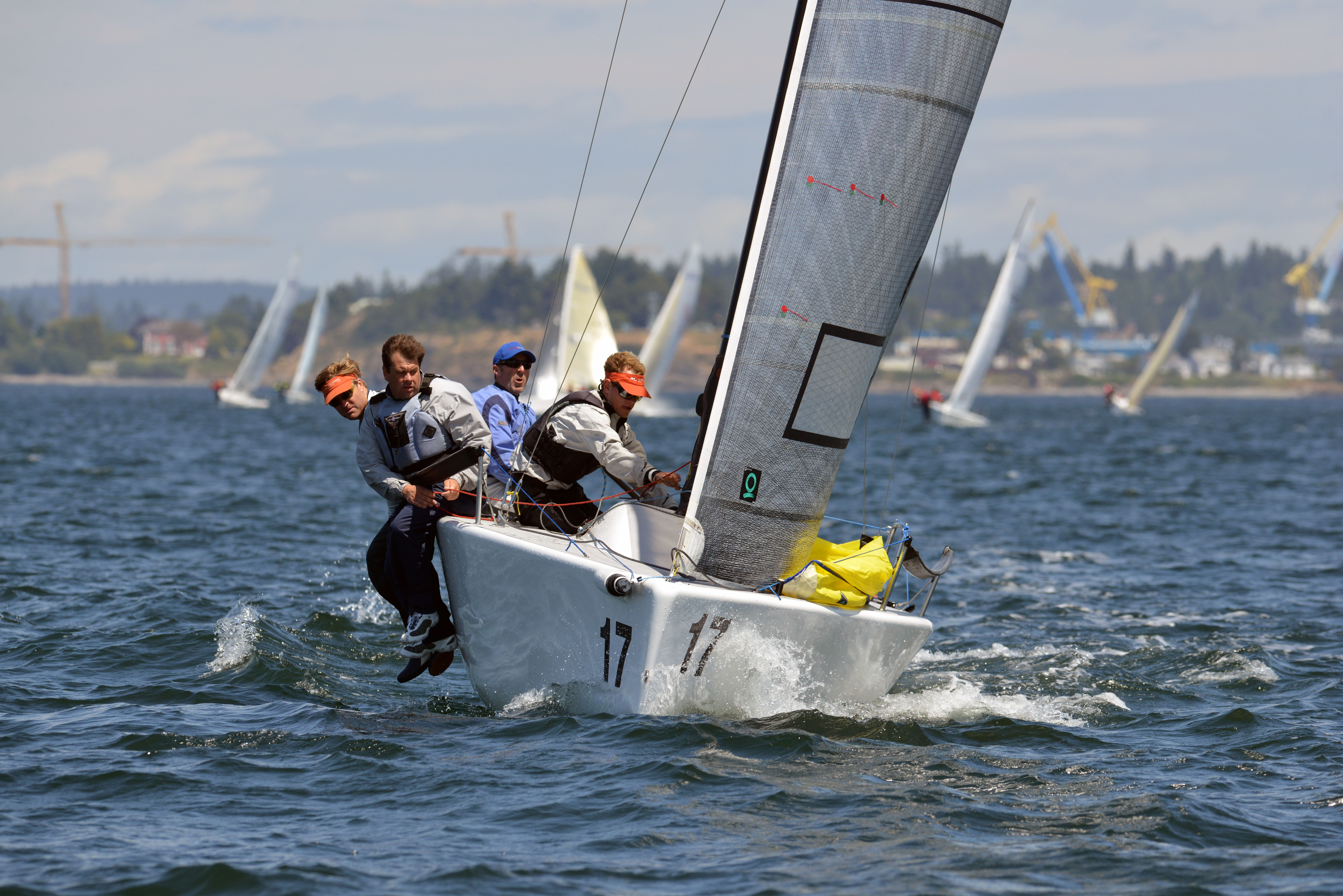 2nd_Midsummer_Beating- 2014 Melges 24  Canadian National Championship