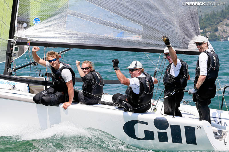 Gill Race Team GBR-694 with Geoff Carveth in helm  Photo by Pierrick Contin