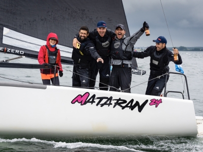 MATARAN 24 CRO649 of Ante Botica with Ivo Matić, Mario Škrlj, Damir Civadelić, Bruna Princivali - New Melges 24 Corinthian World Champion 2023 - Melges 24 World Championship - Middelfart, Denmark