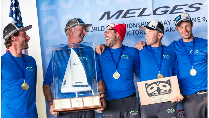 2018 Melges 24 World Champion - Altea ITA722 of Andrea Racchelli with Filippo Togni,  Gaudenzio Bonini,  Matteo Ramian  and Michele Gregoratto