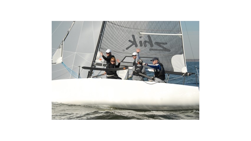 2008 Melges 24 North American Championship Terry Hutchinson of Annapolis with tactician Scott Nixon, Brian Janney, George Peet and Amy Ironmonger