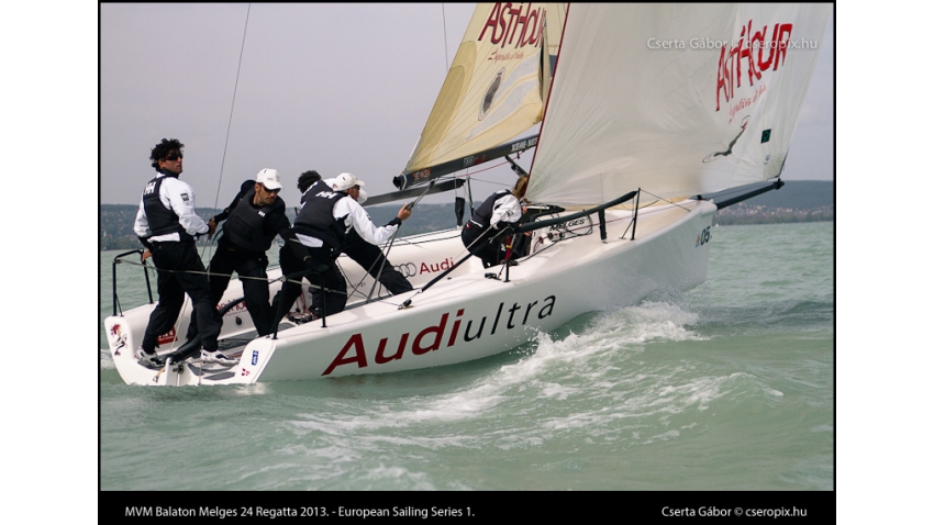 Audi Ultra ITA819 of Riccardo Simoneschi - 2013 MVM Balaton Melges 24 Regatta - European Sailing Series Event 1