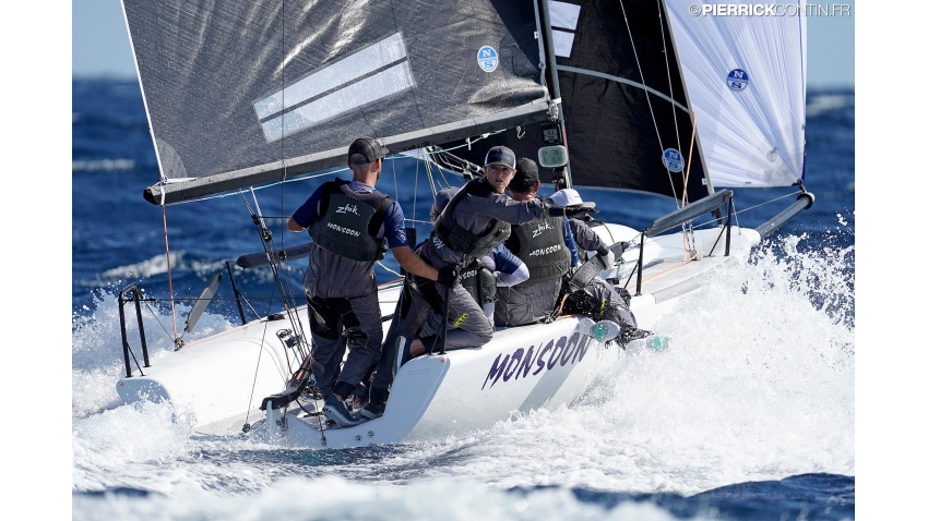 Monsoon of Bruce Ayres at the 2019 Melges 24 World Championship in Villasimius, Sardinia, Italy