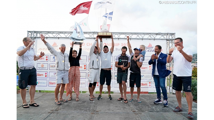 2019 Melges 24 World Champion - Maidollis ITA854 of Gianluca Perego with Carlo Fracassoli at the helm and Enrico 'Chicco' Fonda, Stefano Lagi, Matteo Ramian as crew