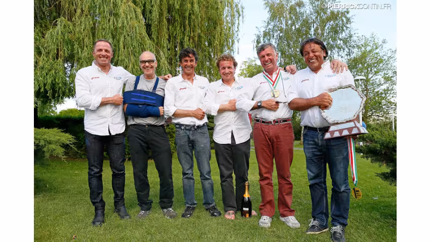 Blu Moon of Franco Rossini with Matteo Ivaldi at the helm - Melges 24 European Champion 2014 with Giorgio Zuccoli Trophy