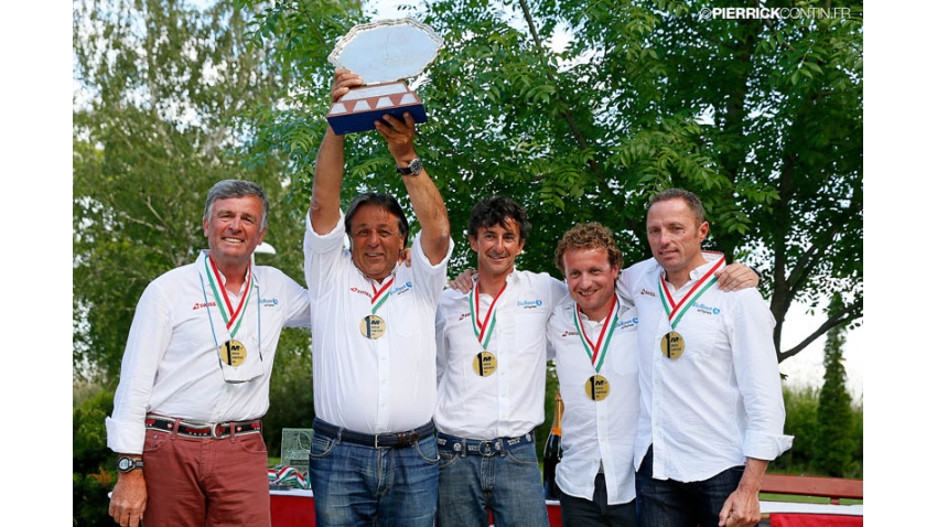 Blu Moon SUI825 of Franco Rossini with Matteo Ivaldi at the helm - Melges 24 European Champion 2014 with Giorgio Zuccoli Trophy