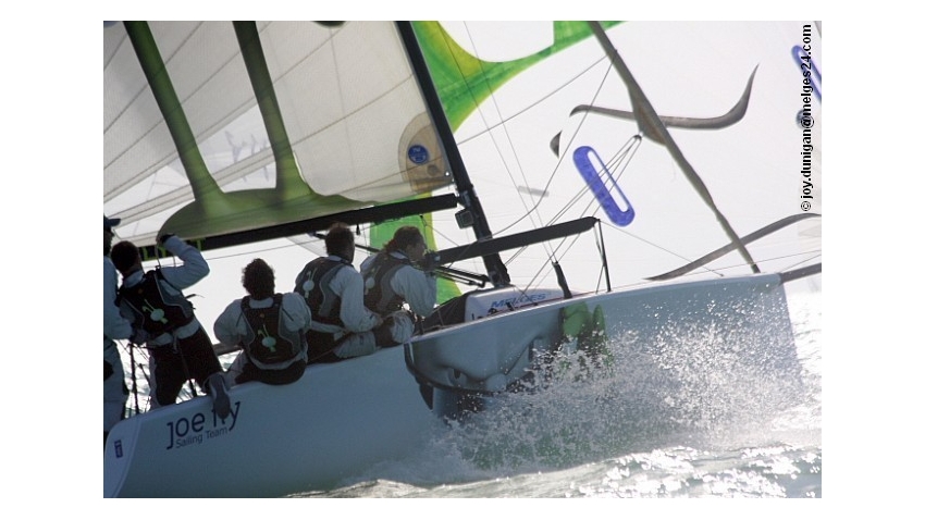 Gabrio Zandona helming for Giovanni Maspero on ITA-777 Joe Fly at at ACURA Key West 2009