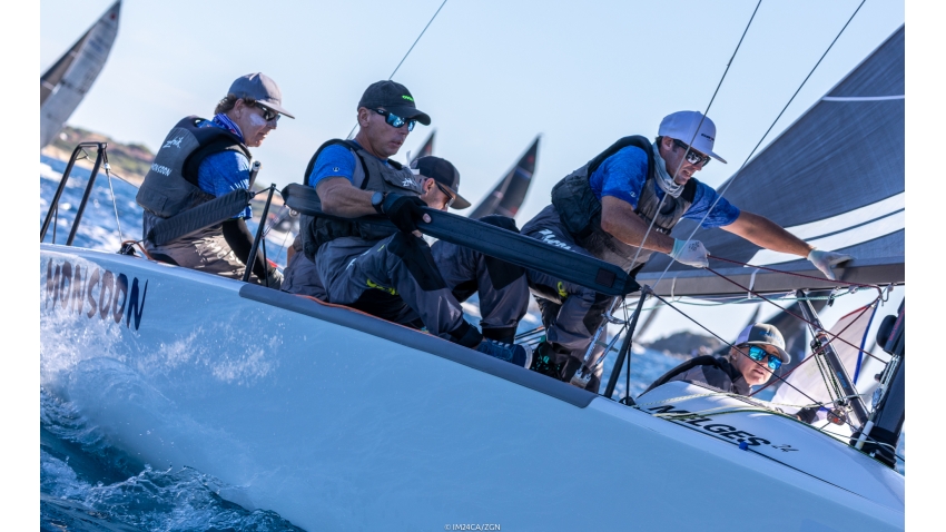 Monsoon of Bruce Ayres at the 2019 Melges 24 World Championship in Villasimius, Sardinia, Italy