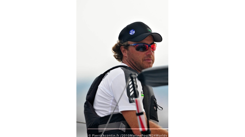 Lorenzo Bressani at the 2010 Marinepool Melges 24 Worlds in Tallinn, Estonia