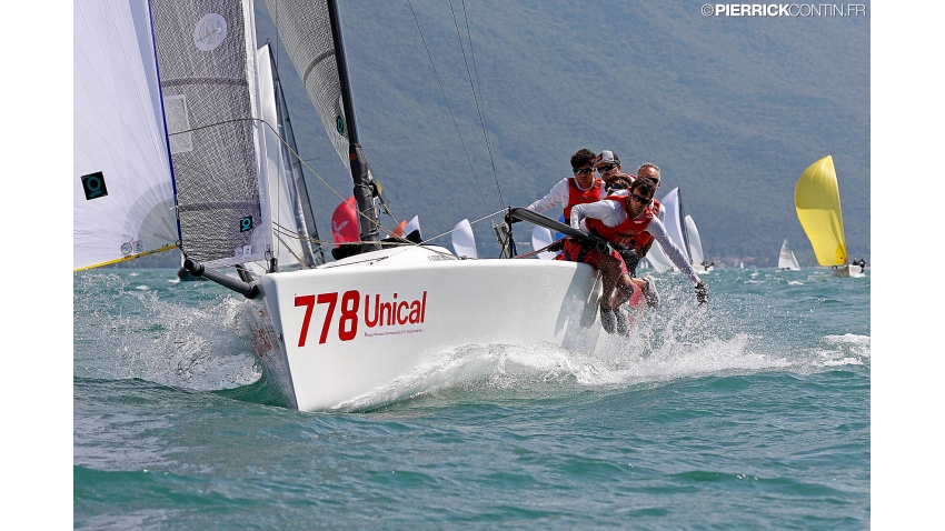 Taki 4 ITA778 of Marco Zammarchi with Niccolo Bertola in helm  - 2018 Melges 24 Corinthian European Champion in Riva de Garda, Italy