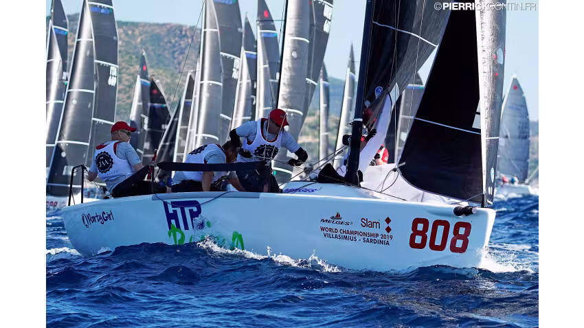 Jens Wathne and his Party Girl NOR808 - 2019 Melges 24 World Championship - Villasimius, Sardinia, Italy