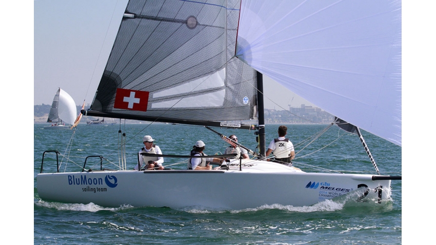 2014 Gill Melges 24 World Championship - Geelong, Australia -  World Champion Blu Moon SUI825 - Flavio Favini, Gabriele Benussi, Giovanni Ferrari, Stefano Rizzi, Nicholas Dal Ferro, owner Franco Rossini 