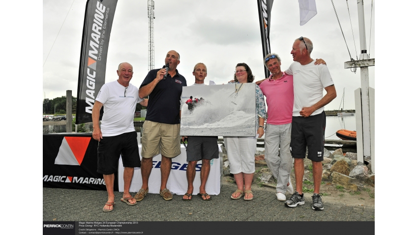 IM24CA people - Michael Schineis, Hank Stuart, Tomi Hakola, Fiona Brown, Riccardo Simoneschi - 2013 Melges 24 European Championship - Medemblik, the Netherlands