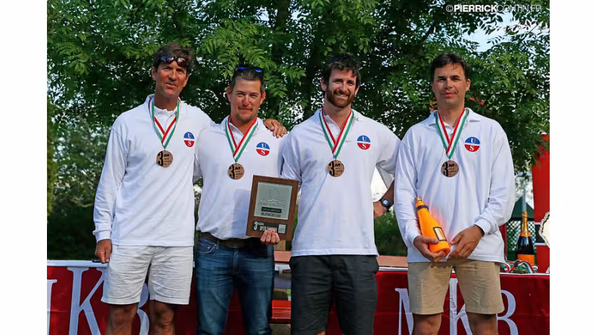 Ian Ainslie, Adam Martin, Paul Wilcox and Botond Weöres - 3rd in overall at the 2014 Melges 24 European Championship in Balatonfüred, Hungary