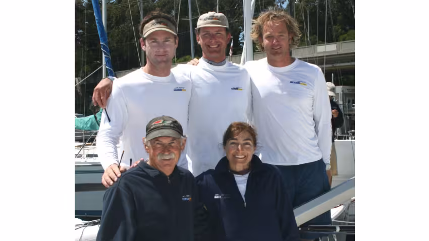 Dave Ullman and his Pegasus USA505 team - 2007 Melges 24 World Champion in Santa Cruz, California