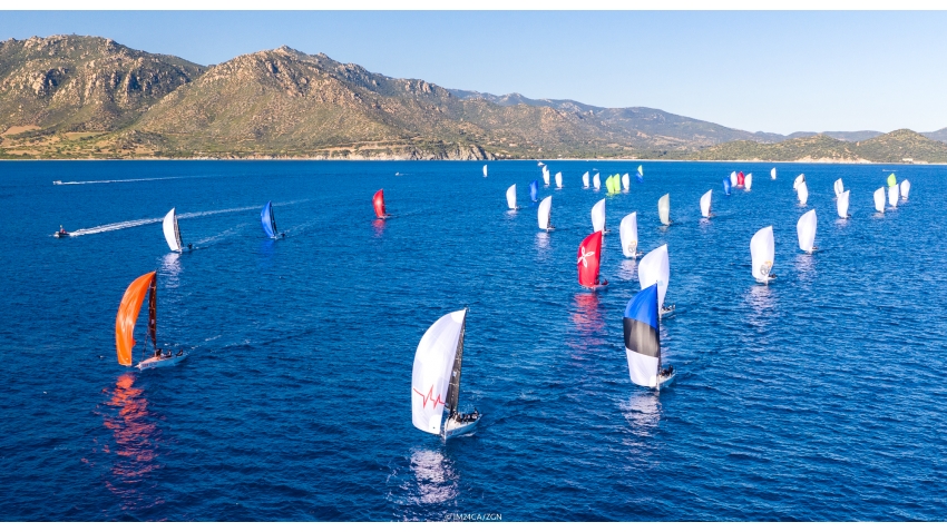 2019 Melges 24 Worlds Day 1 - Villasimius, Sardinia, Italy