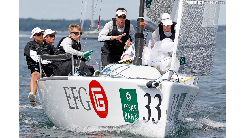 Christopher Rast and his team of EFG SUI684 - 2015 Melges 24 World Champion