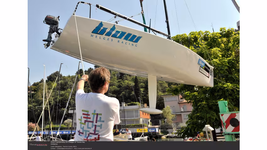 Blow NOR787 of Peder Nergaard - 2012 Melges 24 World Championship - Torbole, Italy