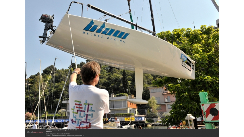 Blow NOR787 of Peder Nergaard - 2012 Melges 24 World Championship - Torbole, Italy