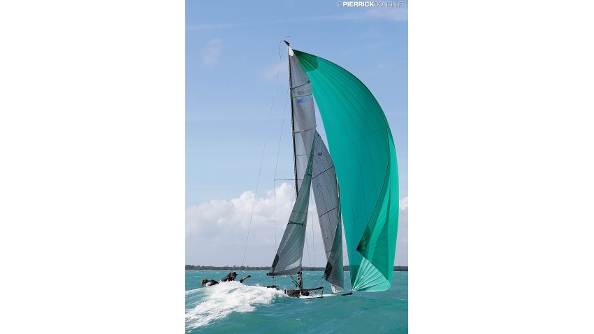 Conor Clarke's Embarr IRL829 with Stuart McNay helming - 2016 Melges 24 World Champion in Miami