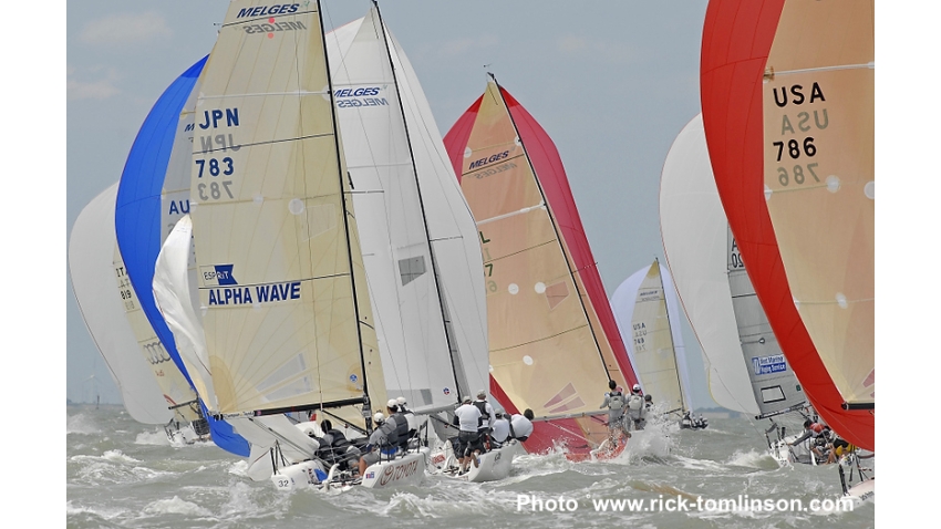 Eiichiro Hamazaki and his team on Esprit JPN783 - 2011 Melges 24 Corinthian World Champion