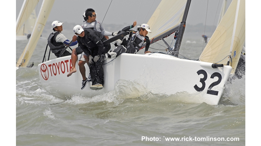 Eiichiro Hamazaki and his team on Esprit JPN783 - 2011 Melges 24 Corinthian World Champion