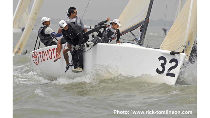 Eiichiro Hamazaki and his team on Esprit JPN783 - 2011 Melges 24 Corinthian World Champion