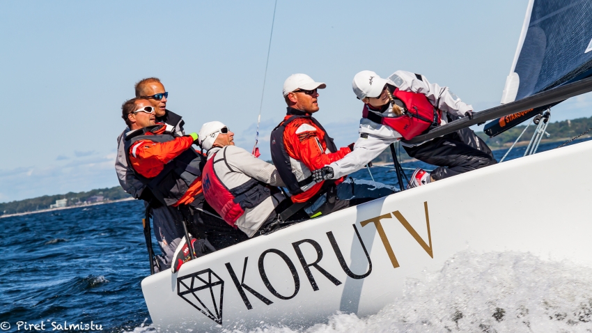 Tiit Vihul, Tomi Hakola, Martin Müür, Indrek Ulla  and Triin Sarapuu - Rock City team at the 2019 Melges 24 Estonian Melges 24 Championship