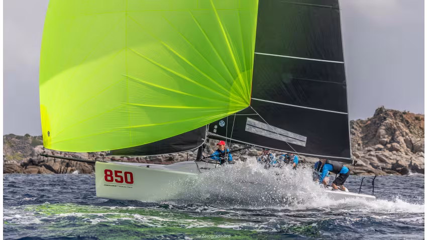 Laura Grondin's Dark Energy at the 2019 Melges 24 Pre-Worlds in Villasimius, Italy