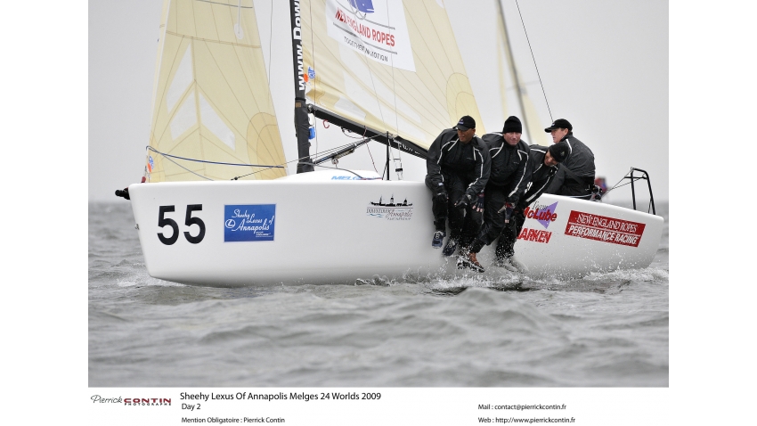 Chris Larson, Richard Clarke (CAN), Mike Wolfs (CAN), Curtis Florence (CAN) - 2009 Melges 24 World Champions on West Marine / New England USA655 