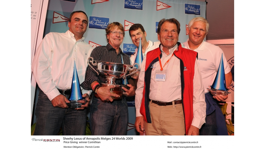 Bruce Ayres and his team of Monsoon - Melges 24 Corinthian World Champion 2009